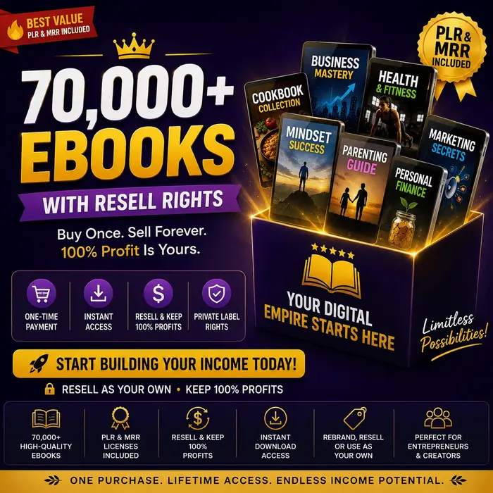 70,000+ eBooks Mega Bundle